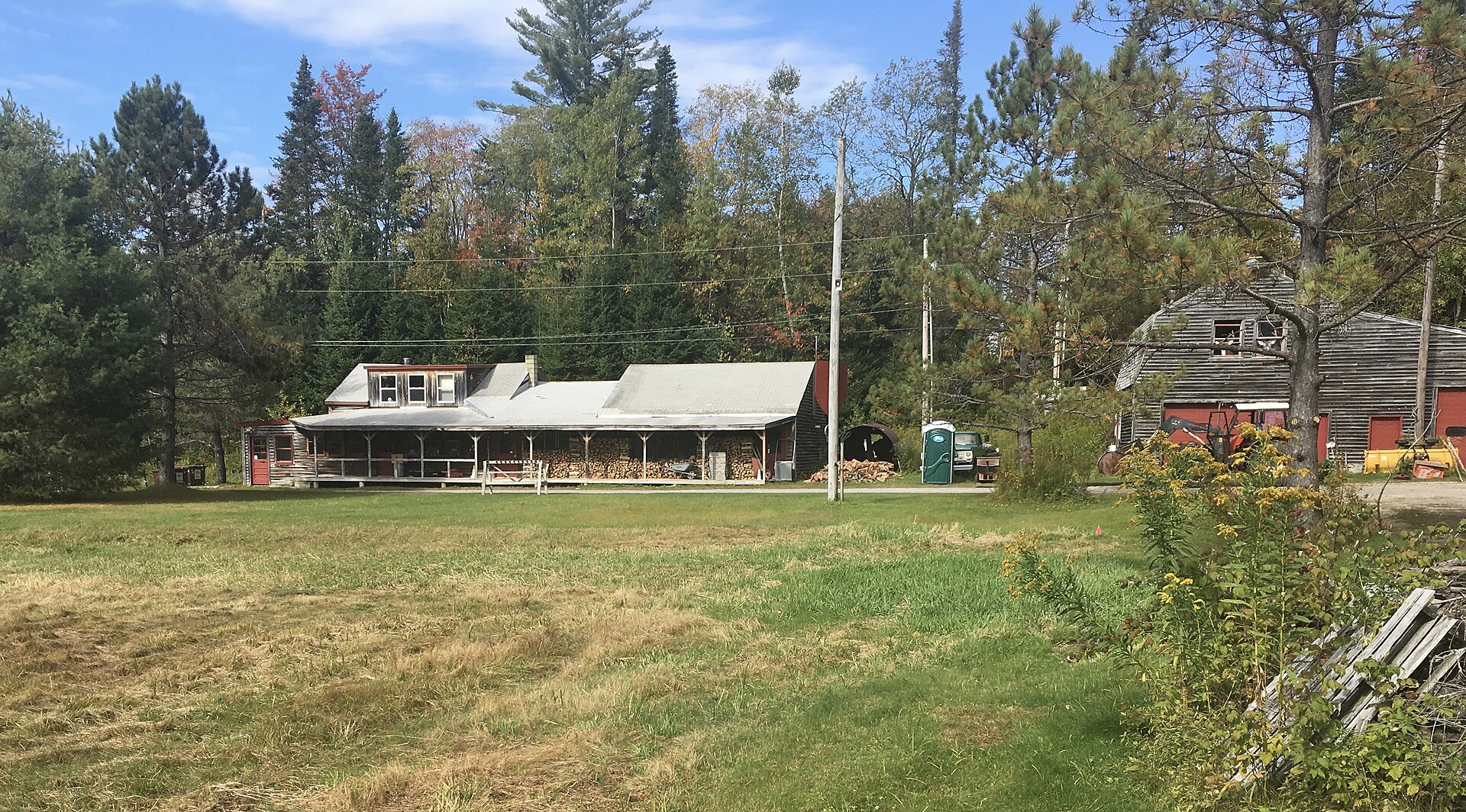 The base lodge of the closed ski area at Woodford, Vermont — an empty building inside the country where the disappearances happened.