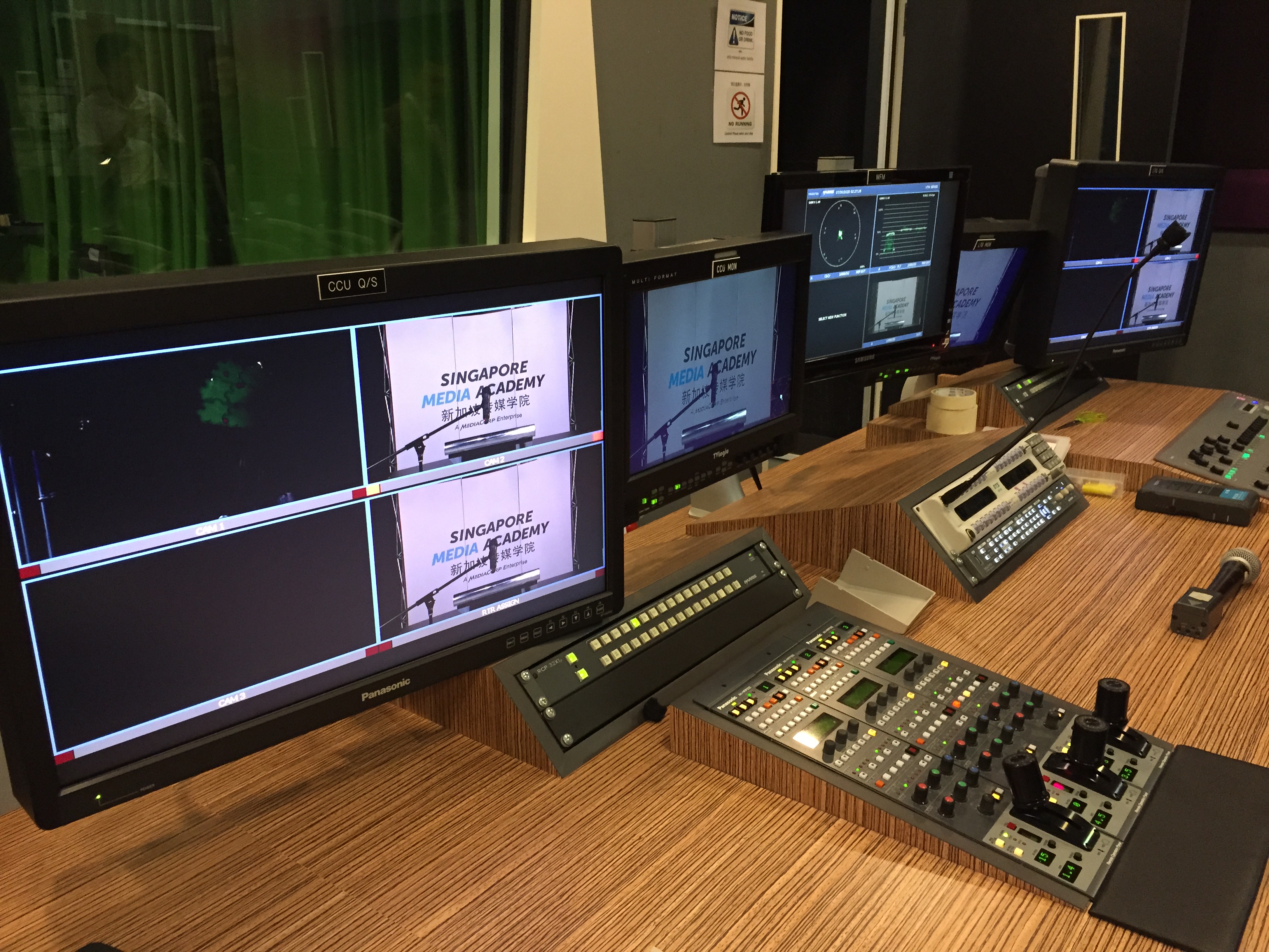 The control room — every frame passes through here before it is broadcast. Millions of eyes freeze it and peer inside.