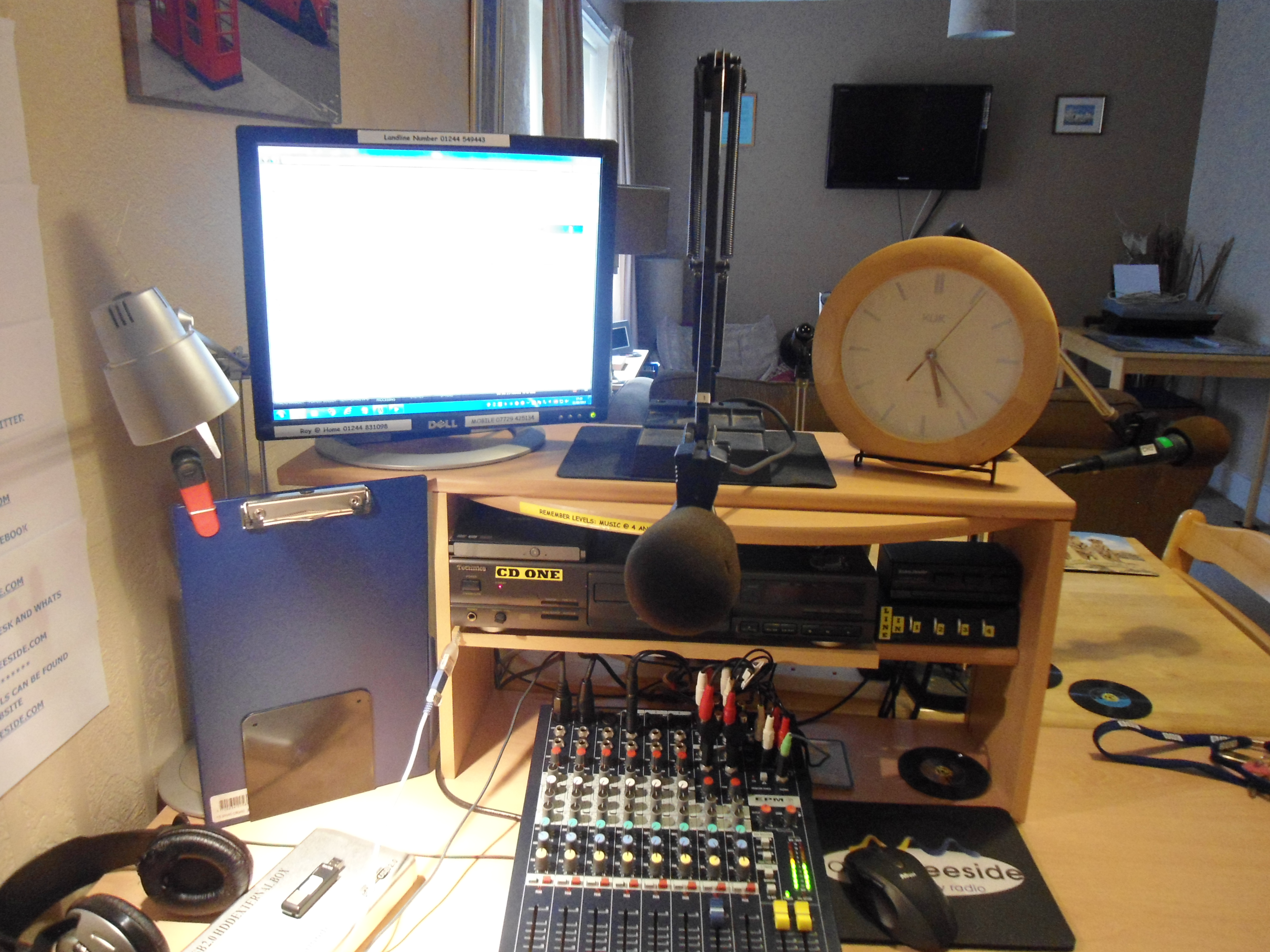 A radio studio — tonight too, the microphone waits for someone's story.