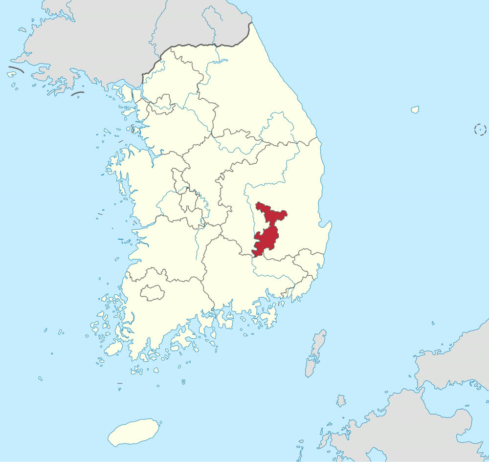 A map of South Korea marking the location of Daegu Metropolitan City (Wikimedia Commons / CC BY-SA)