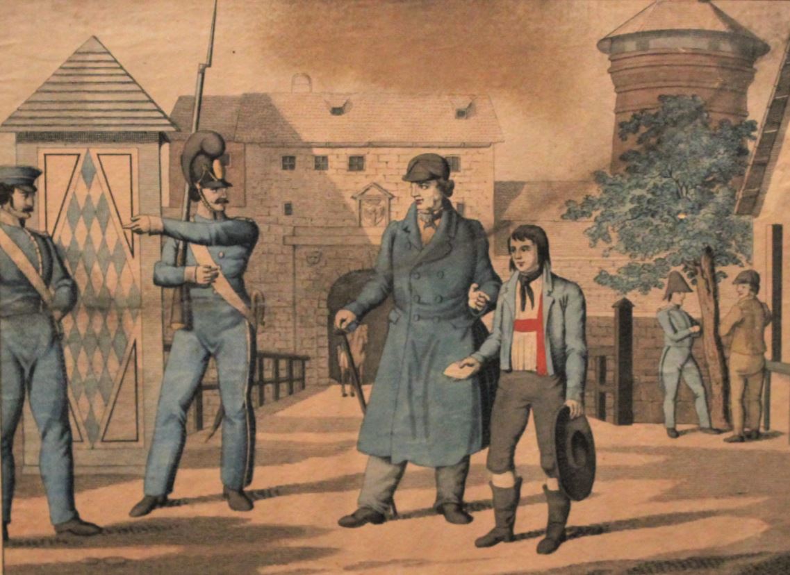 A contemporary engraving of his appearance in the square at Nuremberg in 1828