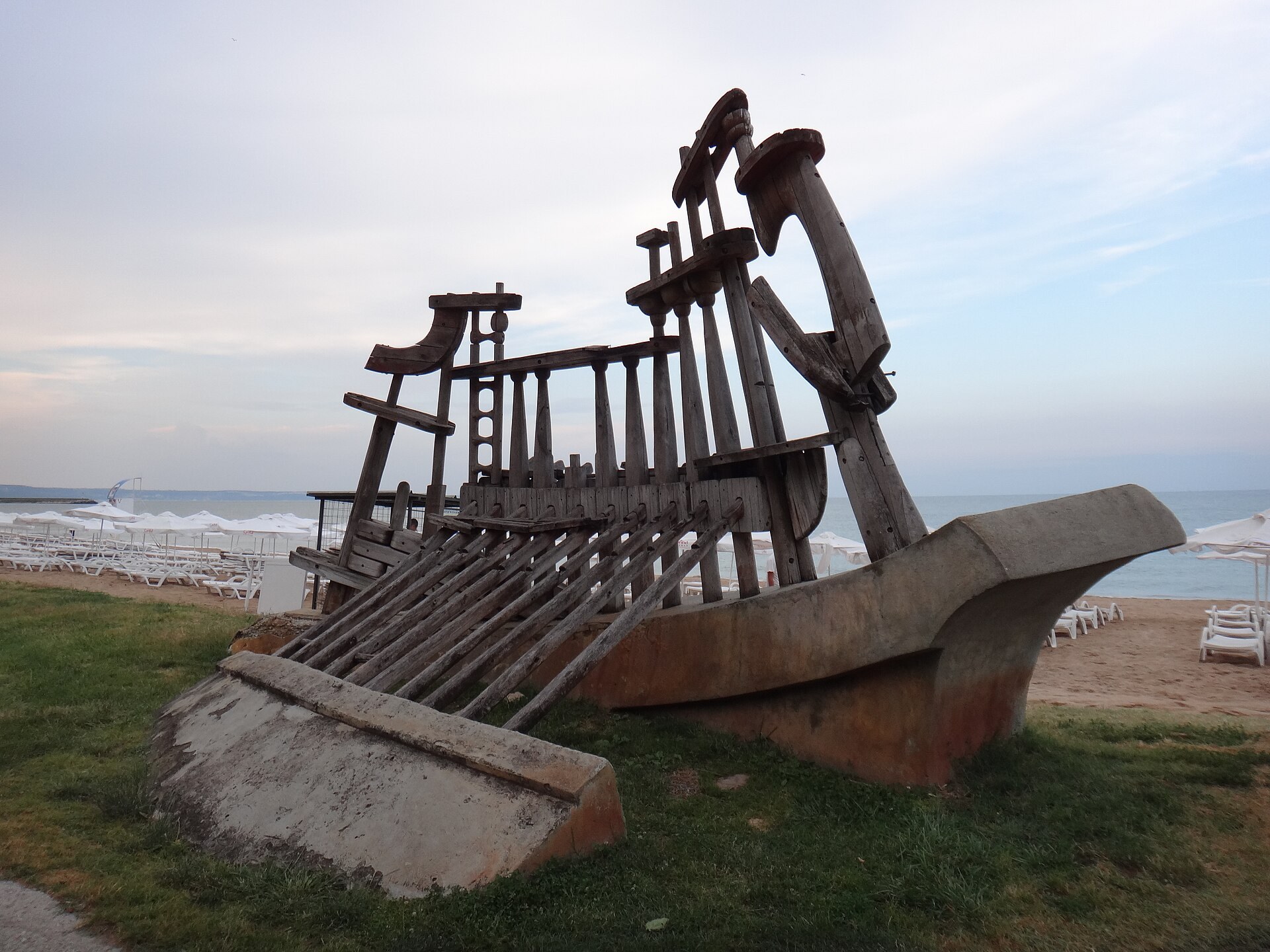 The beach at Golden Sands, the Black Sea resort in Bulgaria where Lars spent his last holiday with friends. The photograph shows the area as it looks today, not at the time of his disappearance.