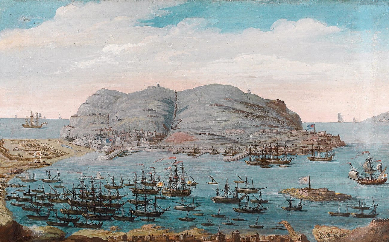 A 19th-century view of Gibraltar harbour, where the salvaged ship was brought and the inquiry held. (Public domain)