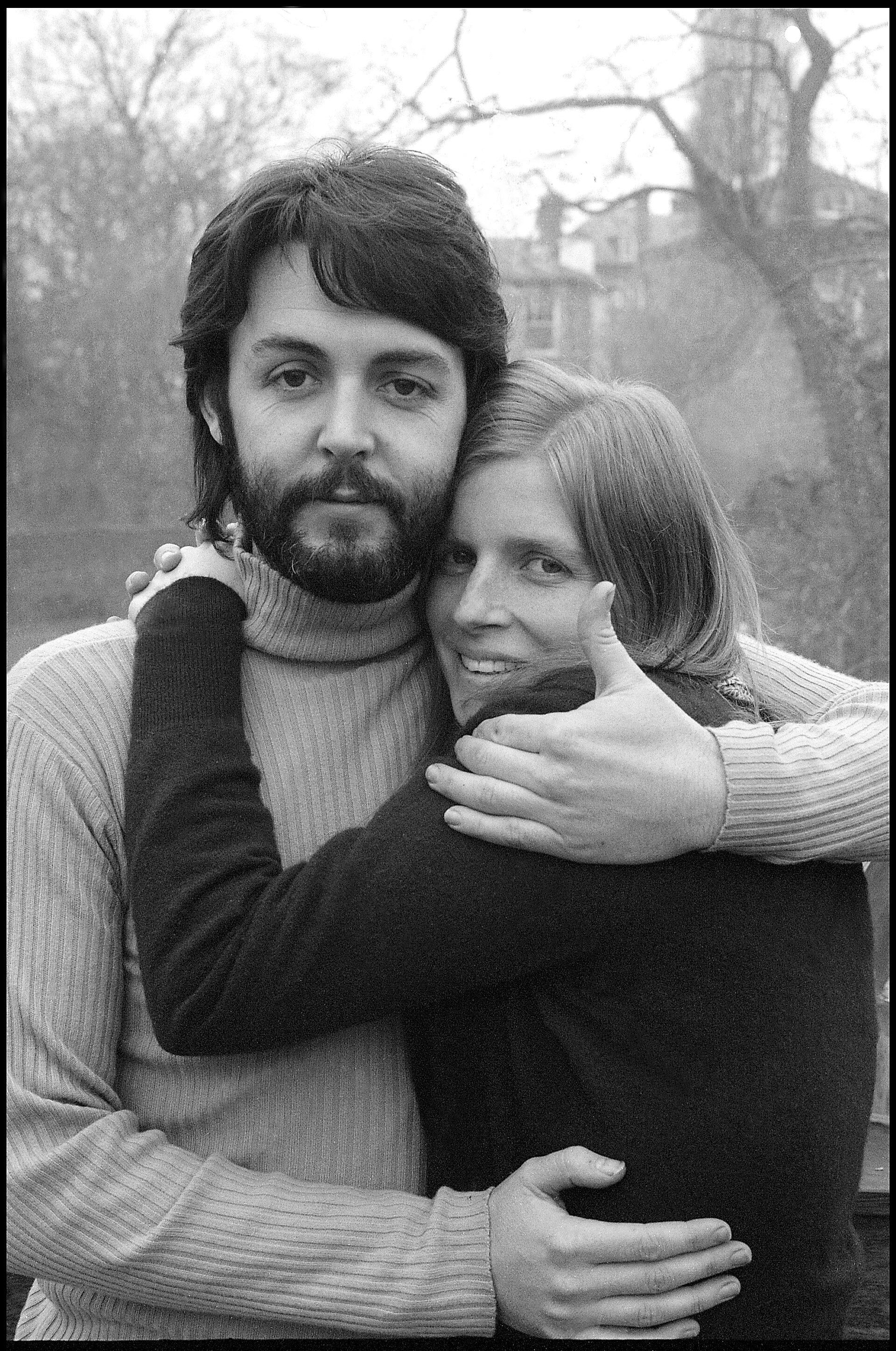Paul and Linda McCartney in 1969 - an authentic photograph taken while the rumour was at its height