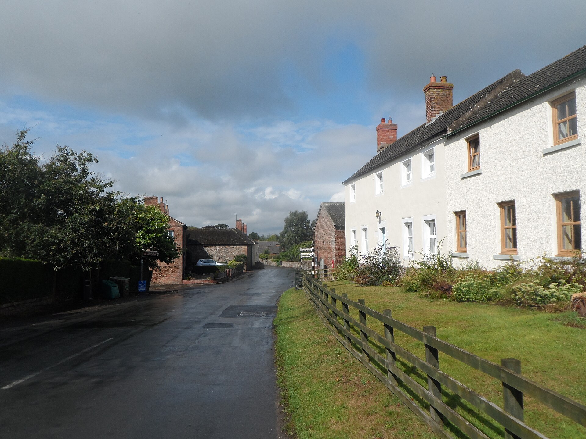Burgh by Sands in Cumbria, the village that gives onto the marsh