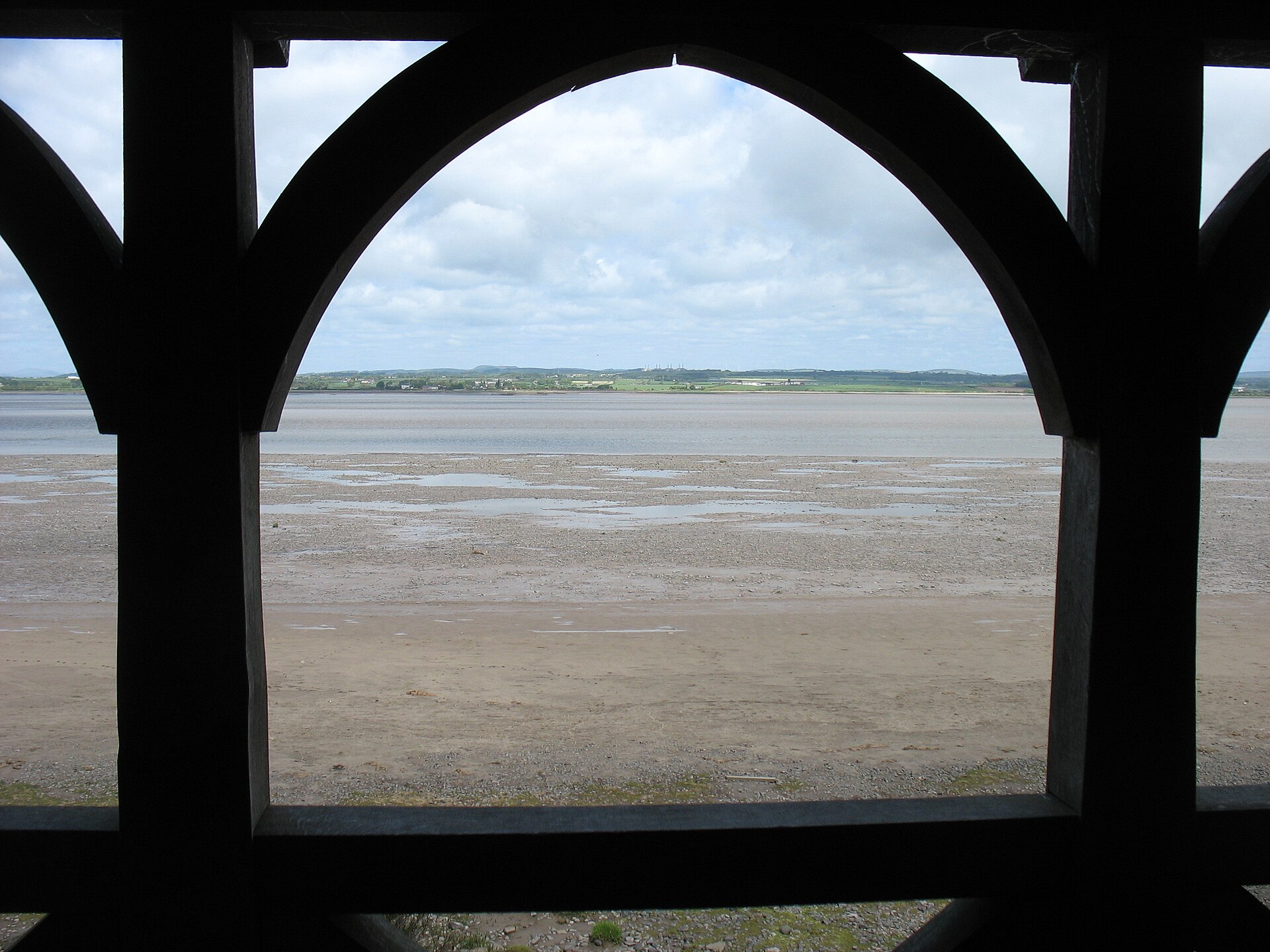 The Solway Firth, the estuary that divides England from Scotland