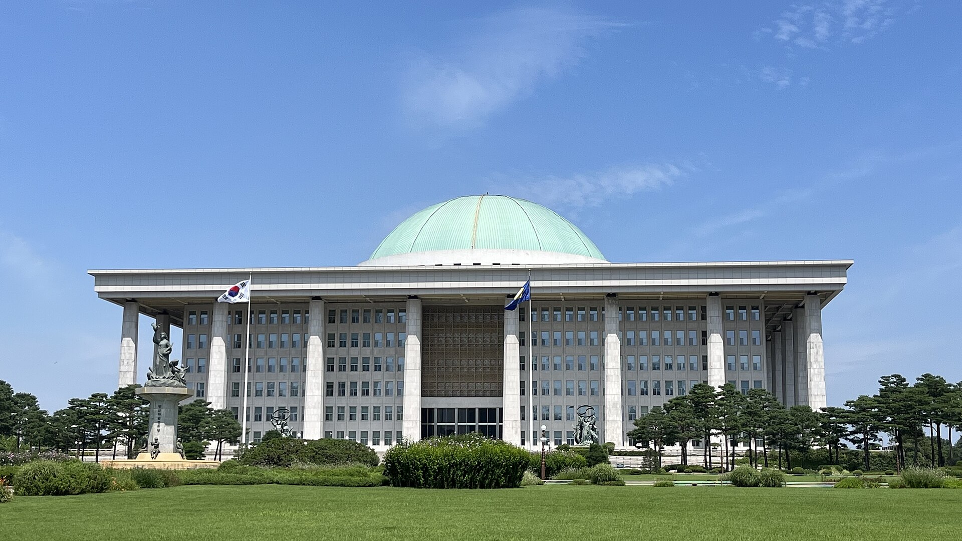 The National Assembly building in Yeouido, Seoul — in July 2015 the law abolishing the statute of limitations on murder, known as the Taewan Act, was passed here